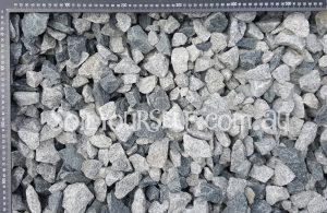 Blue Metal 50mm Railway Ballast. Perth Gravel & Stone Supplier. Quarry direct delivery to all Perth suburbs. For all your garden and landscape supplies